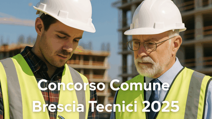 Concorso Comune di Brescia Tecnici 2025: 16 posti per operatori e funzionari