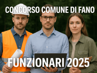 Concorso Comune di Fano Funzionari 2025