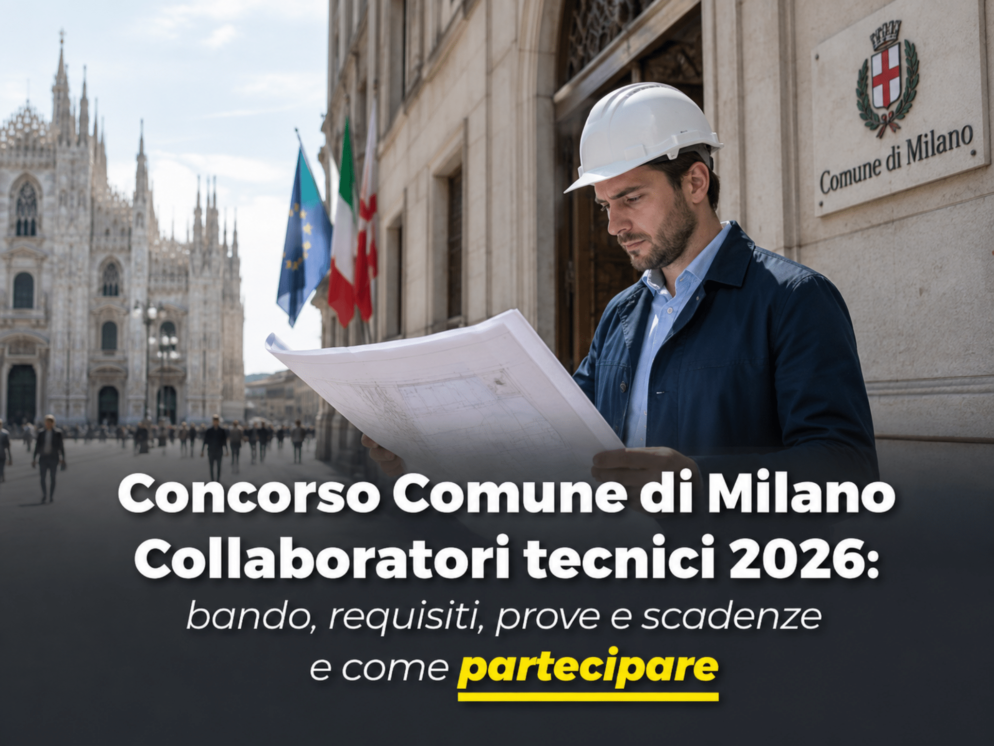 Concorso Comune di Milano Collaboratori Tecnici 2026: 2 posti a tempo indeterminato