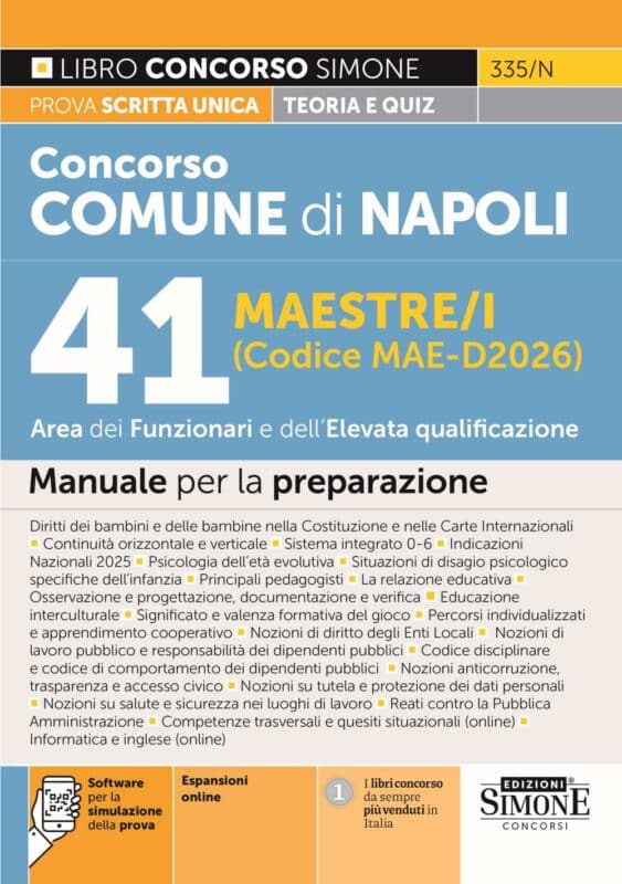 Manuale Concorso Maestre Comune di Napoli – Per la preparazione