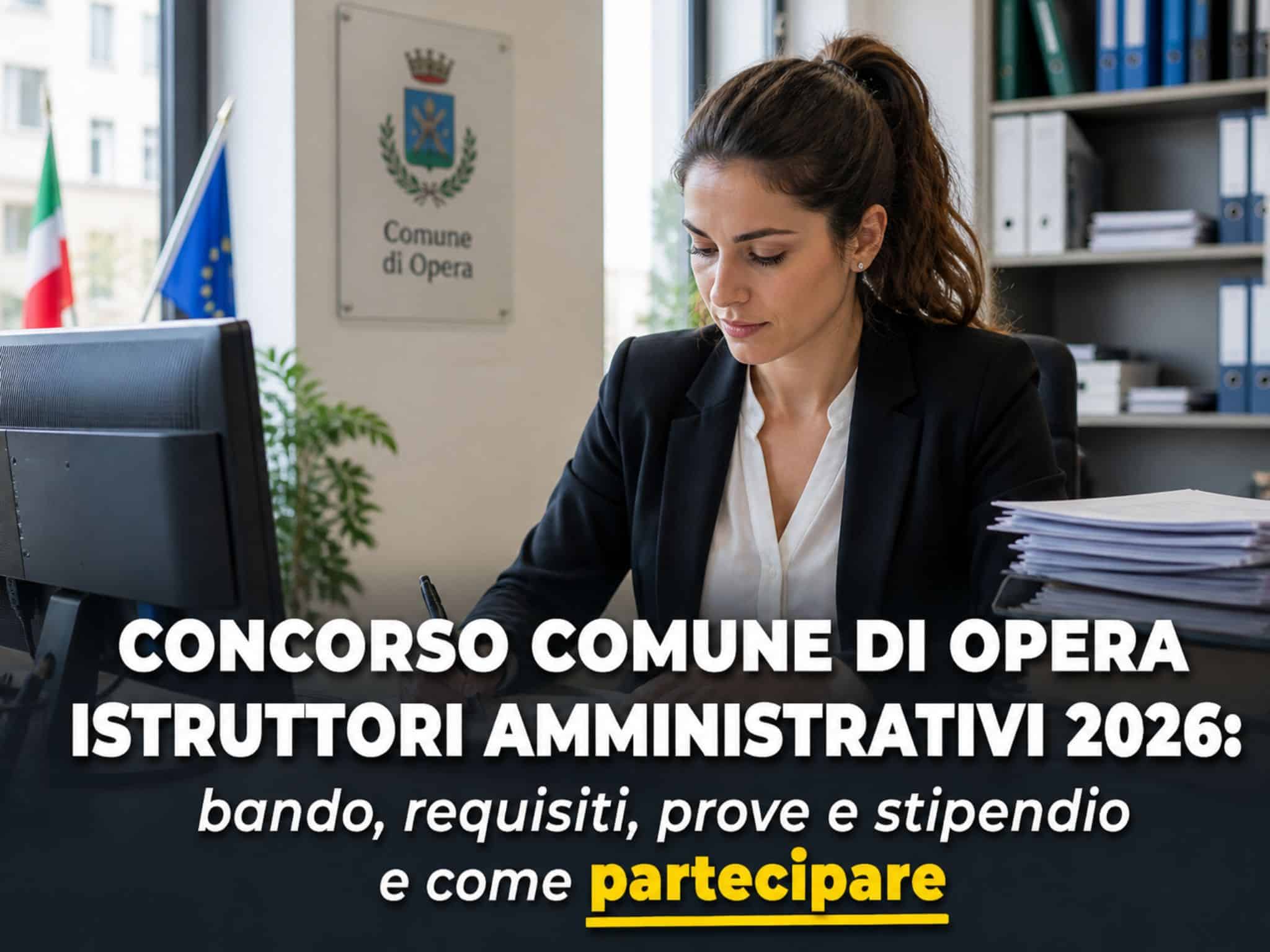 Concorso Comune di Opera Istruttori Amministrativi 2026: 6 posti a tempo indeterminato