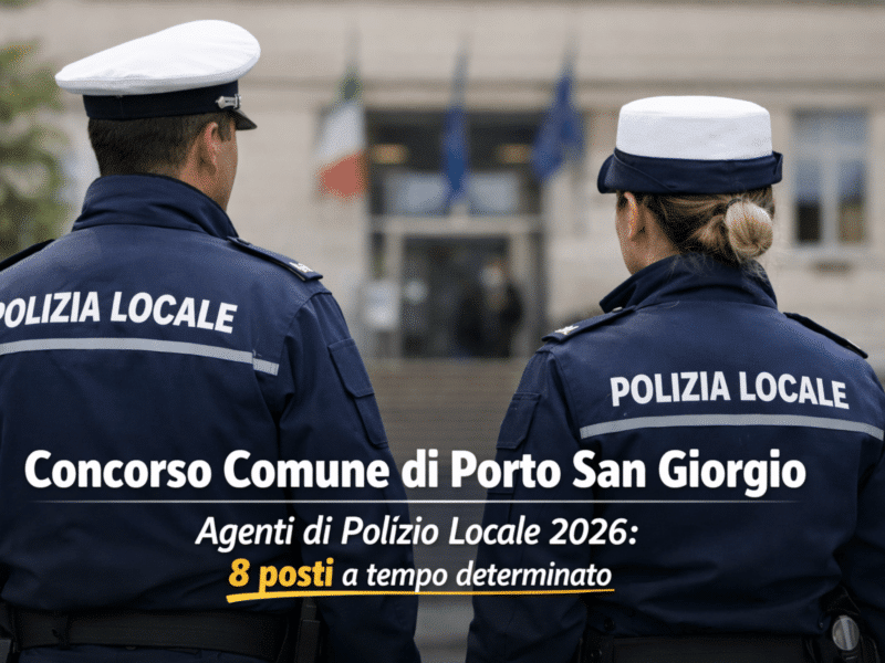 Concorso Comune di Porto San Giorgio Agenti di Polizia Locale