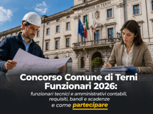 Concorso Comune di Terni Funzionari 2026 12 posti per amministrativi e tecnici