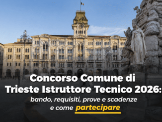 Concorso Comune di Trieste Istruttore Tecnico 2026 - 12 posti a tempo indeterminato