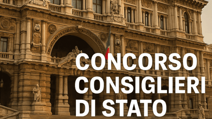 Concorso Consiglieri di Stato 2025: bando da 2 posti riservato a profili altamente qualificati