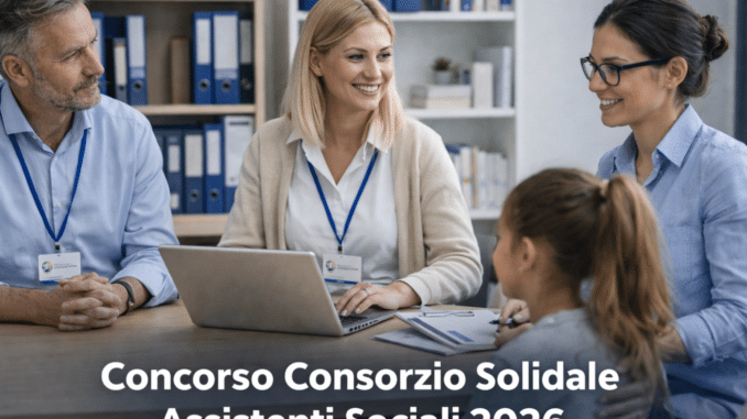 Concorso Consorzio Solidale Assistenti Sociali 2026