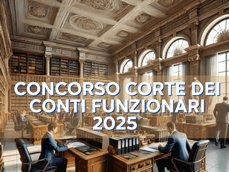 Concorso Corte dei Conti Funzionari 2025 - Come studiare per le prove (Nominata la commissione)