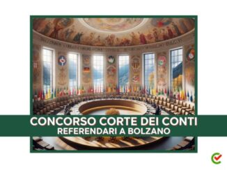 Concorso Corte dei Conti Referendari Bolzano 2024