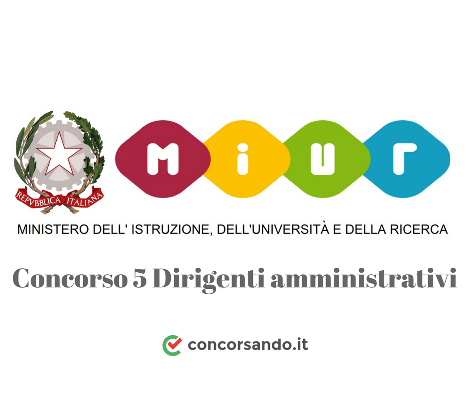 Concorso Dirigenti Amministrativi MIUR