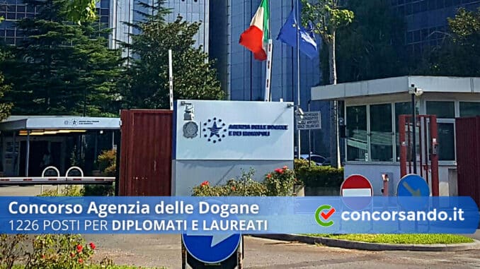 Concorso Agenzia delle Dogane Concorso Dogane