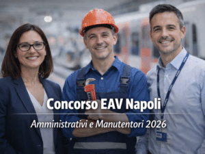 Concorso EAV Napoli Amministrativi e Manutentori 2026 5 posti per categorie protette