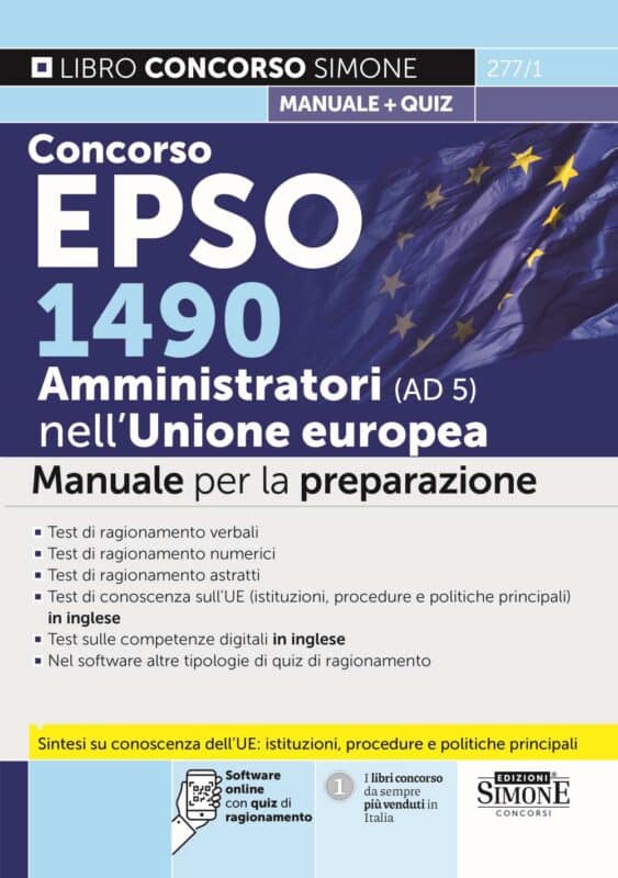 Manuale Concorso Generale Ufficio Europeo Selezione Personale Funzionari Amministratori – Preparazione