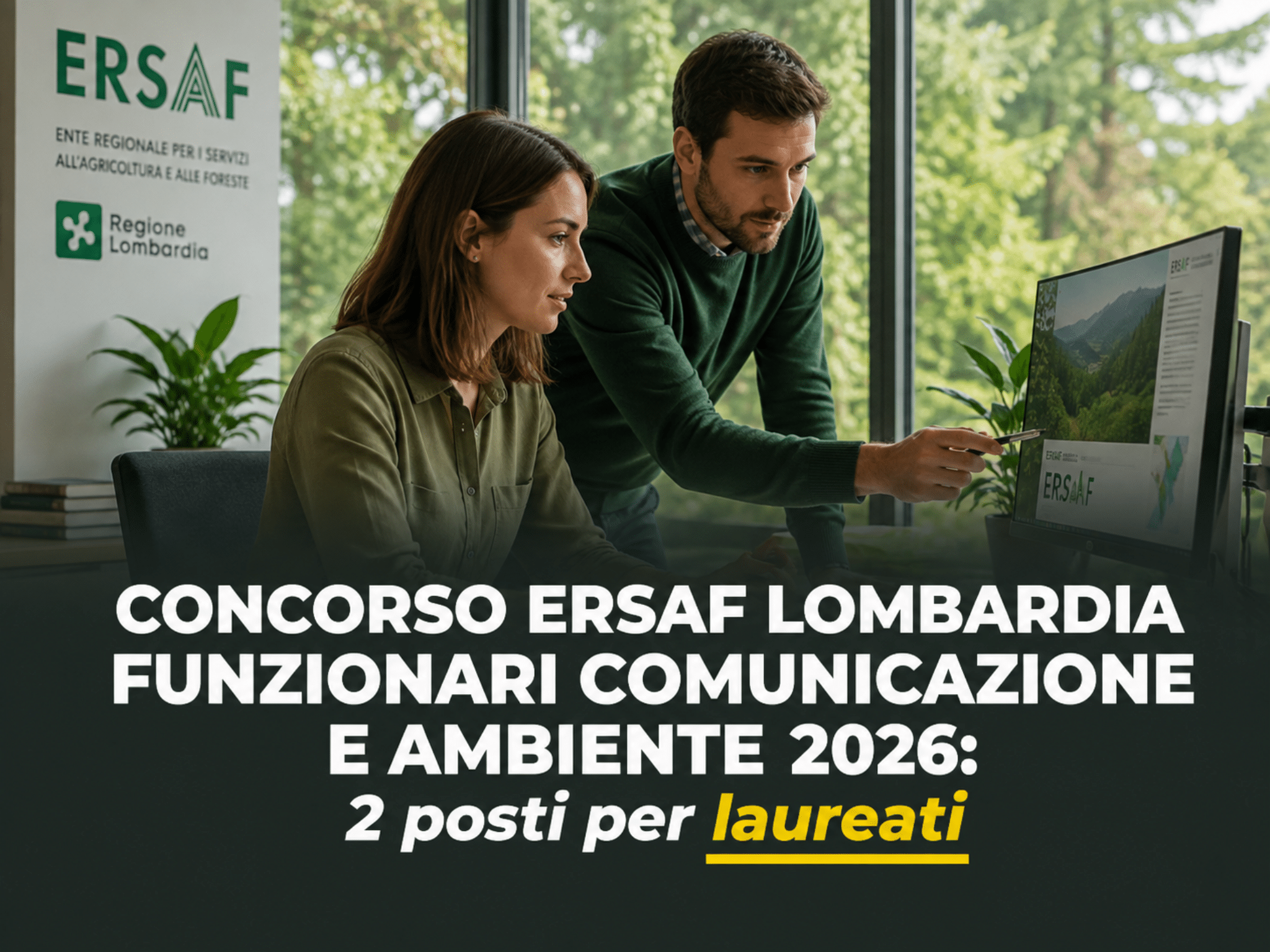 Concorso ERSAF Lombardia Funzionari Comunicazione e Ambiente 2026