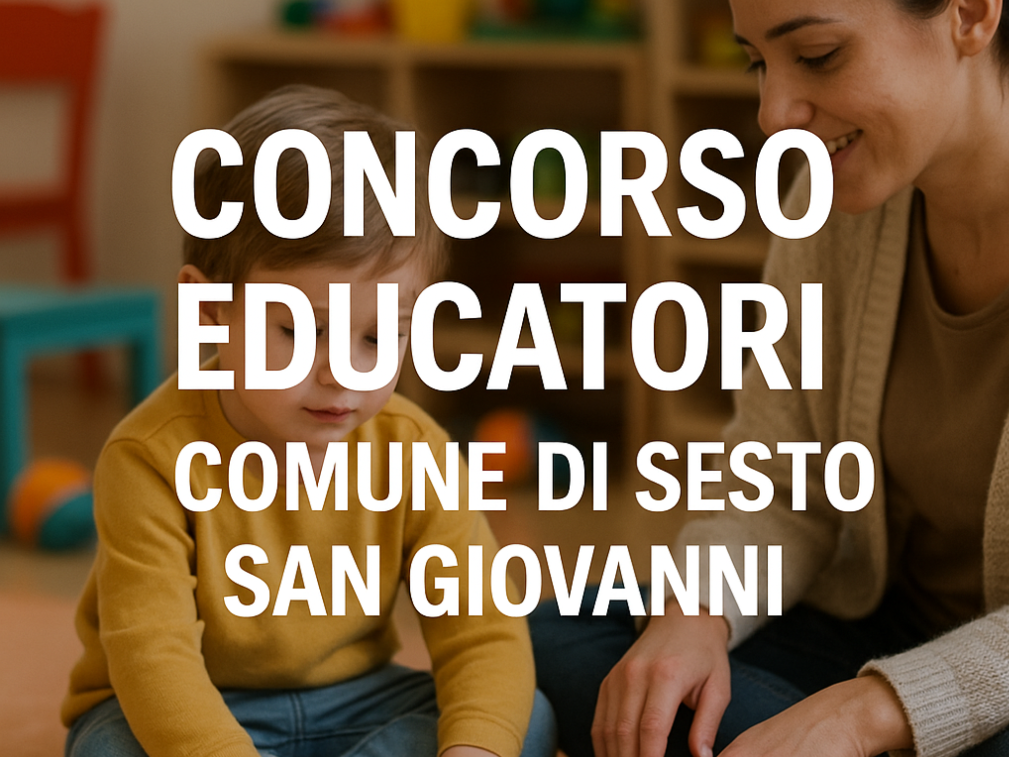 Concorso Educatori Comune Sesto San Giovanni 2025 Selezione per entrare in graduatoria