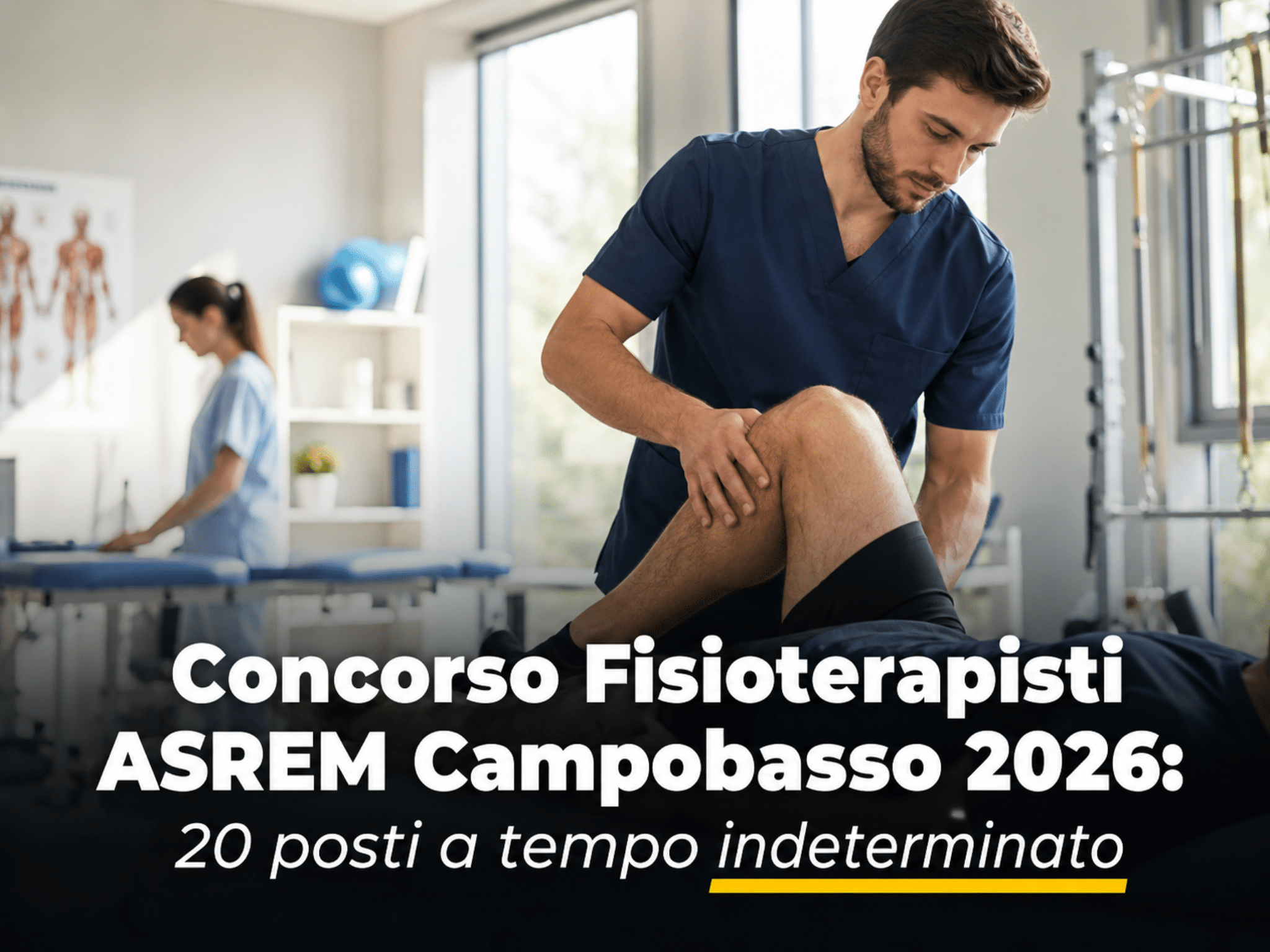 Concorso Fisioterapisti ASREM Campobasso 2026: 20 posti a tempo indeterminato