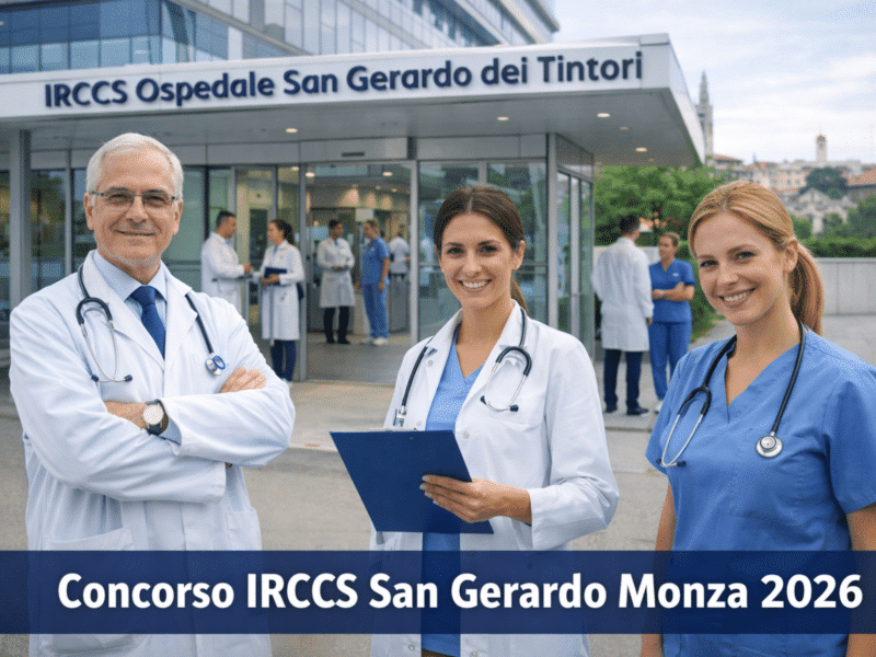 Concorso Fondazione IRCCS San Gerardo Monza 2026 16 posti per Infermieri e Tecnici Sanitari