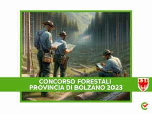 Concorso Forestali Provincia di Bolzano 2023 - 25 posti con licenza media