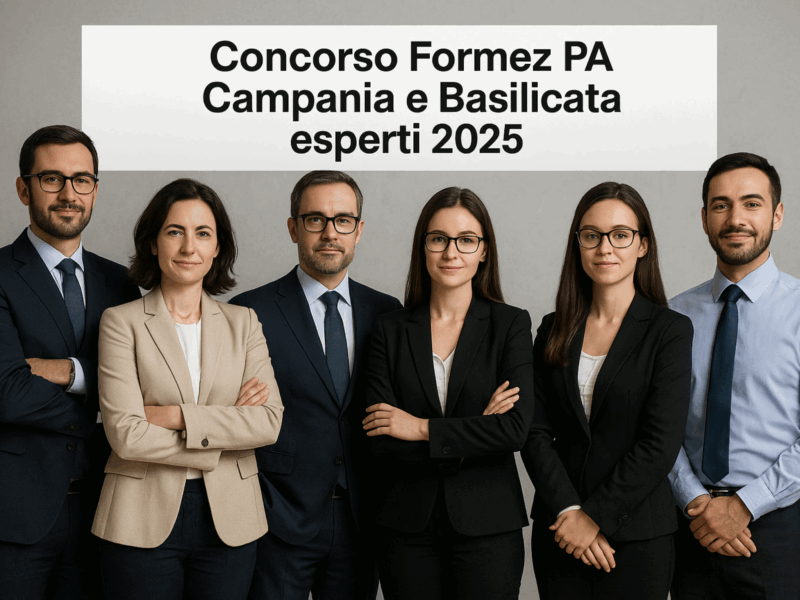 Concorso Formez PA Campania e Basilicata esperti 2025