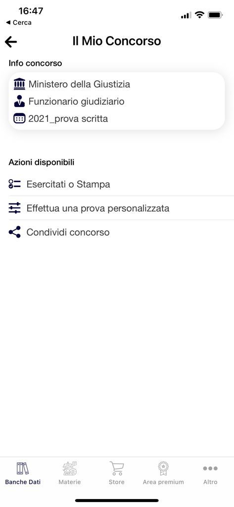 Concorso Funzionari Giudiziari - Prova Scritta