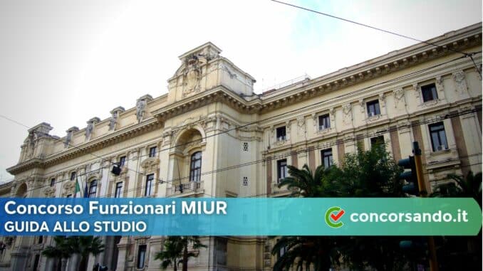 Concorso Funzionari MIUR Concorso Funzionari MIUR