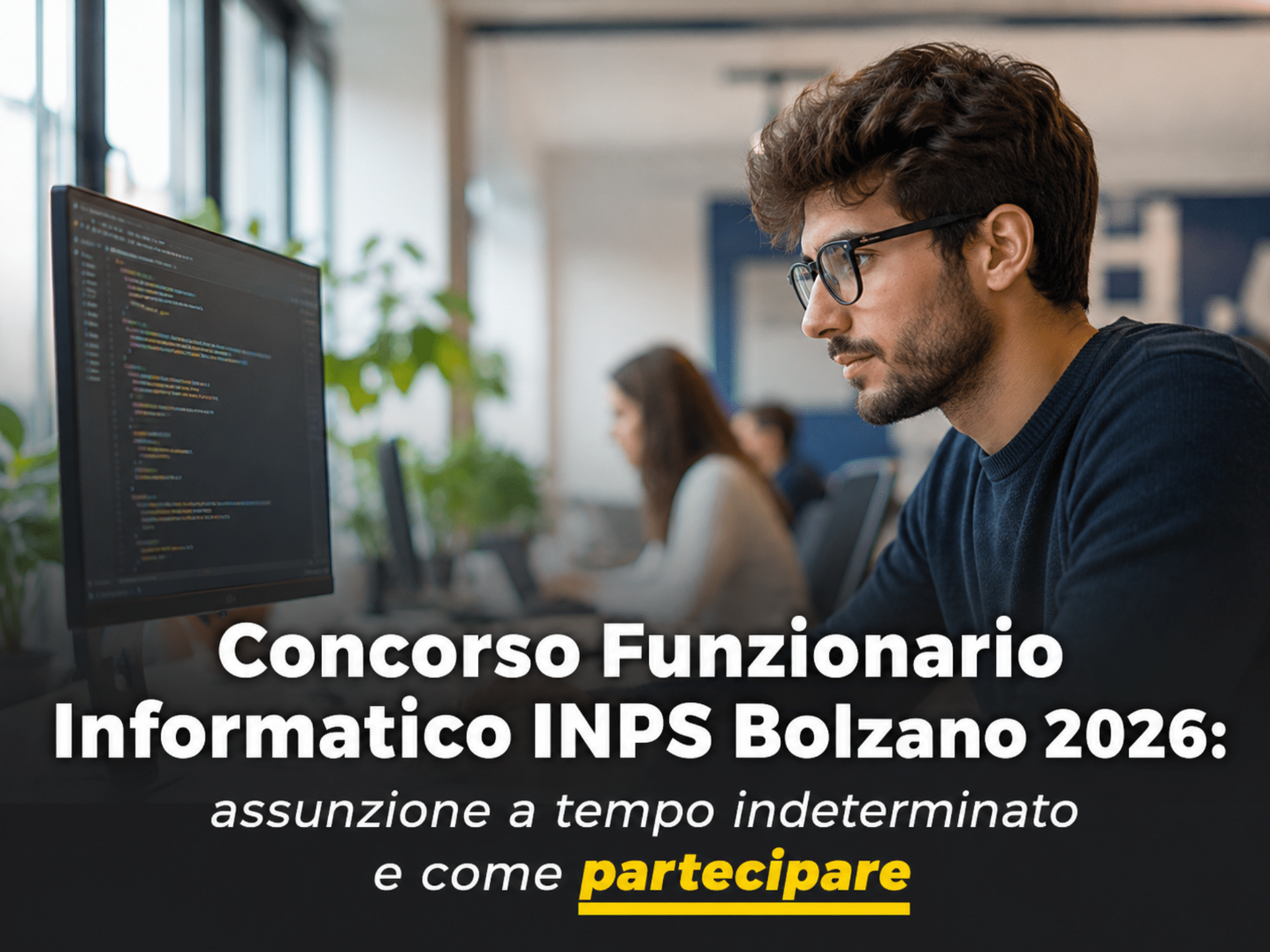 Concorso Funzionario Informatico INPS Bolzano 2026: assunzione a tempo indeterminato