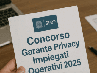 Concorso Garante Privacy Impiegati Operativi 2025