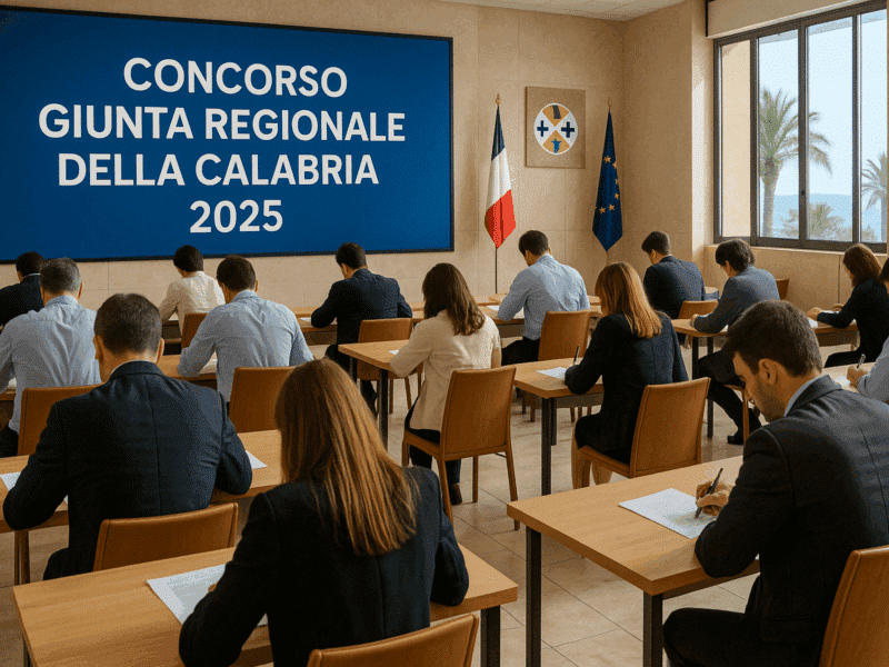 Concorso Giunta Regionale della Calabria 2025 come studiare (report candidature)