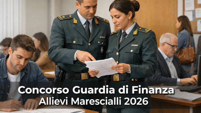 Concorso Guardia di Finanza Allievi Marescialli 2026