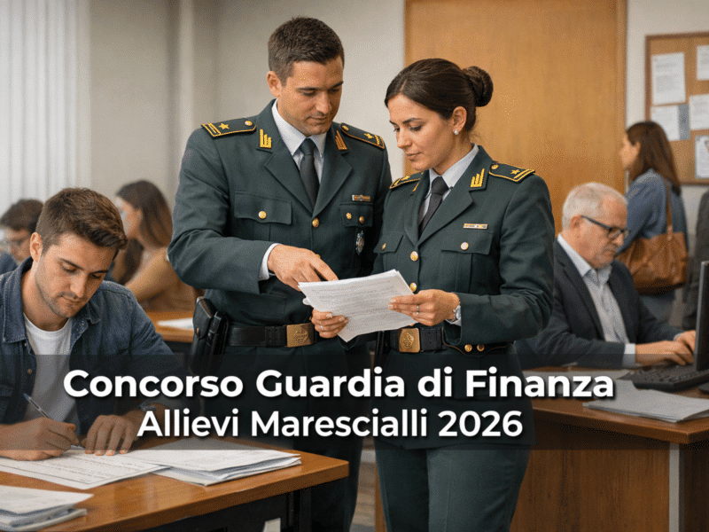 Concorso Guardia di Finanza Allievi Marescialli 2026