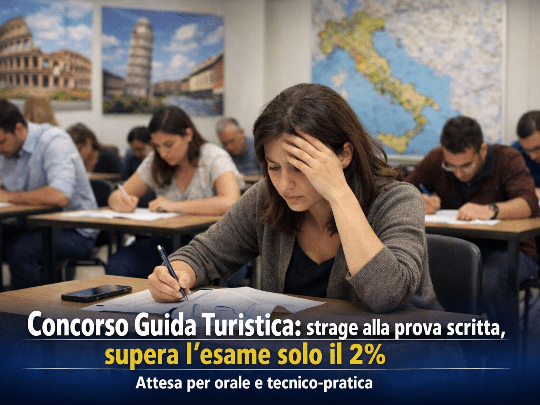 Concorso Guida Turistica 2025 - Strage alla prova scritta, supera solo il 2%