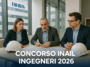 Concorso INAIL Ingegneri 2026 19 posti presso la Consulenza tecnica per l’edilizia (CTE)