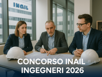 Concorso INAIL Ingegneri 2026 19 posti presso la Consulenza tecnica per l’edilizia (CTE)