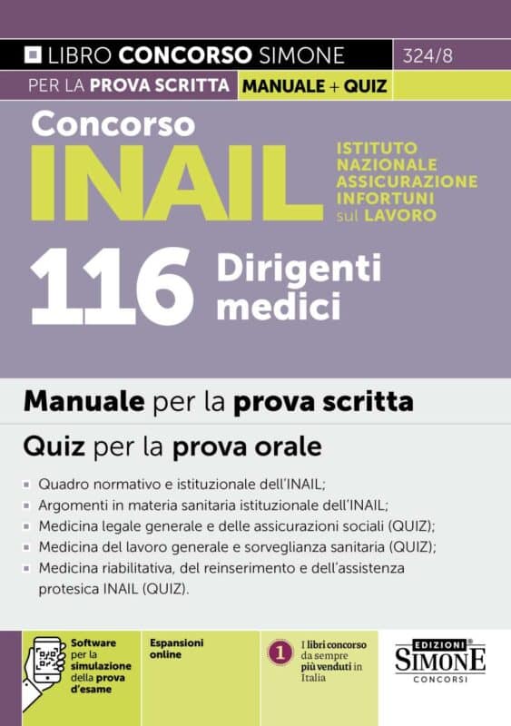 Manuale Concorso INAIL Medici legali 1° livello – Per la preparazione