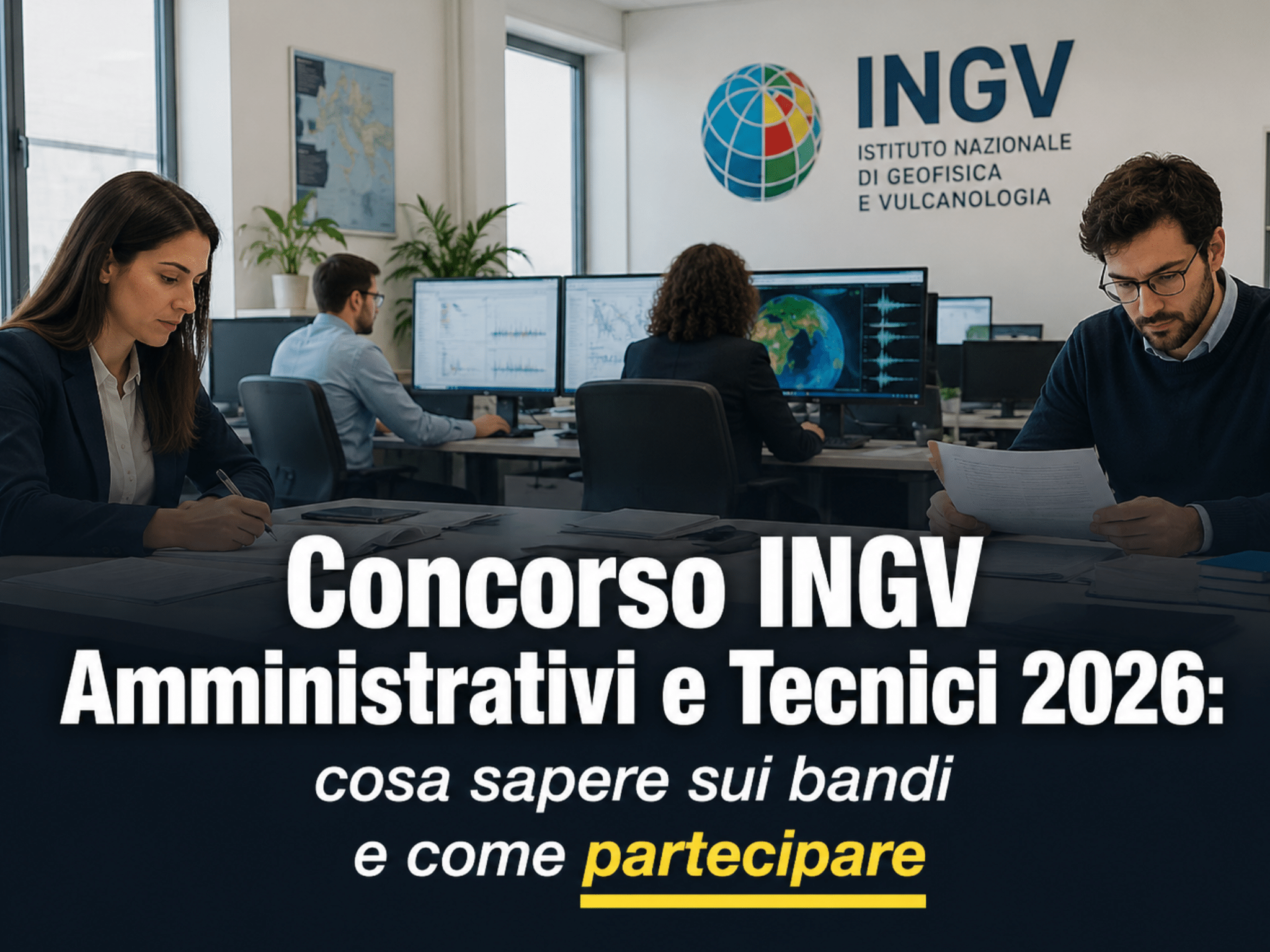 Concorso INGV Amministrativi e Tecnici 2026 - 10 posti a tempo indeterminato