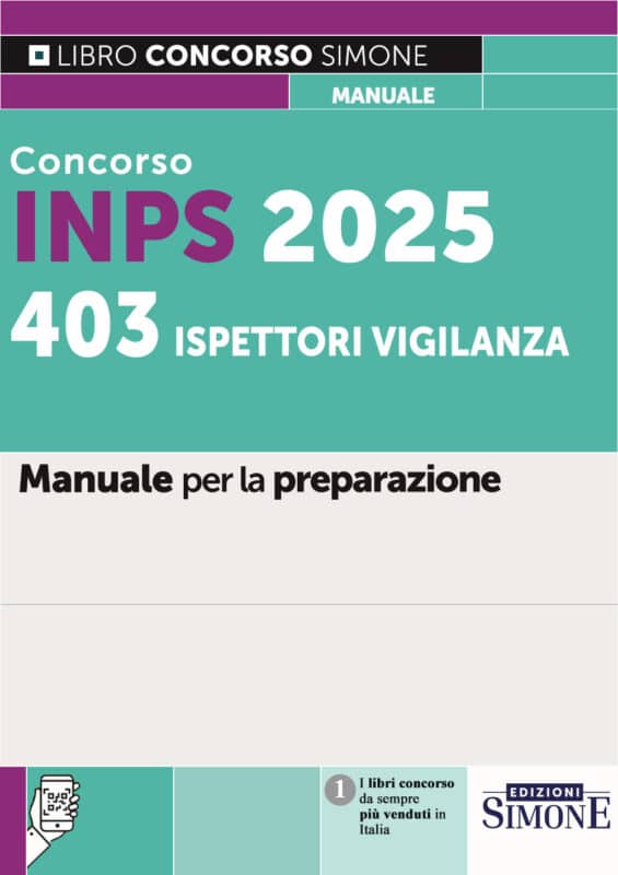Manuale Concorso INPS 2025: 403 Ispettori Vigilanza – Per la preparazione
