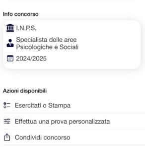 Concorso INPS Specialisti Aree Psicologiche e Socia: banca dati 2025