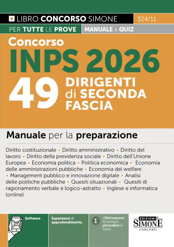 Manuale Concorso INPS Dirigenti 2a Fascia 2026