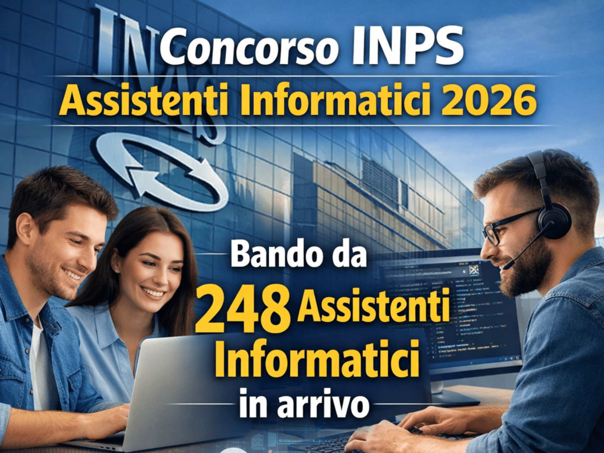 Concorso INPS Assistenti Informatici 2026 - 248 posti