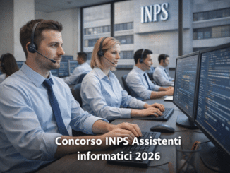 Concorso INPS Assistenti informatici 2026 pubblicato il bando da 248 posti per diplomati