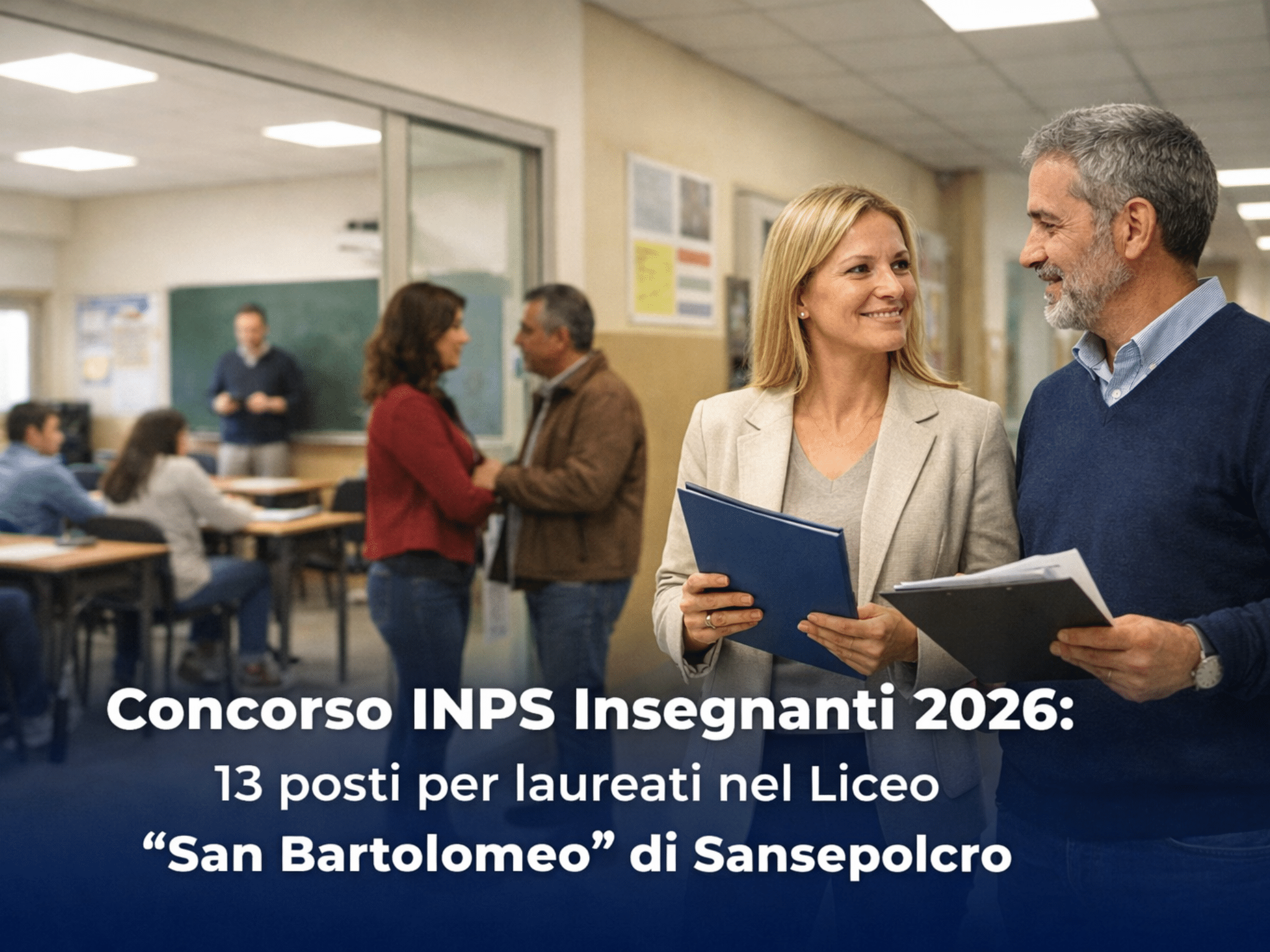 Concorso INPS Insegnanti 2026: 13 posti per laureati nel Liceo San Bartolomeo di Sansepolcro