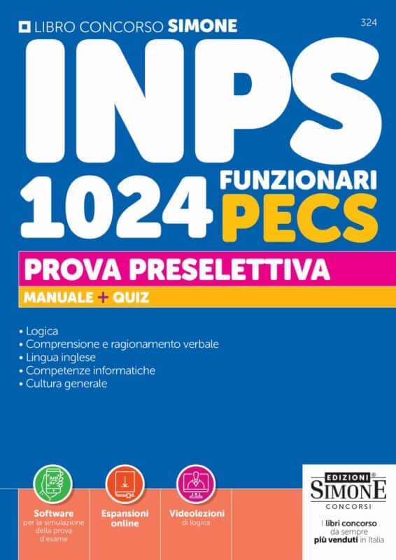 Manuale Concorso INPS 2026 – 1024 Funzionari progettazione, erogazione e controllo dei servizi