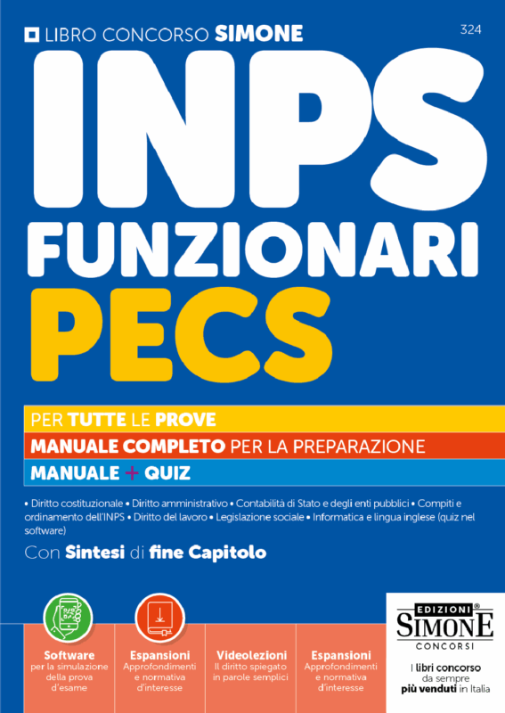 Manuale Concorso INPS 2026 – 1024 Funzionari progettazione, erogazione e controllo dei servizi
