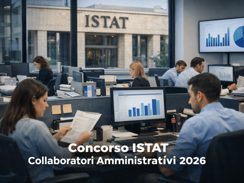 Concorso ISTAT Collaboratori Amministrativi 2026 18 posti per categorie protette