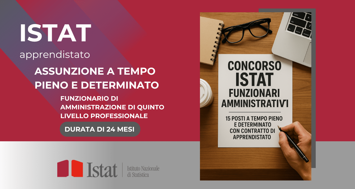 Concorso ISTAT Funzionari Amministrativi 2025