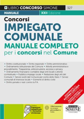 Manuale Concorso Impiegato Comunale – Manuale completo per i concorsi nel Comune