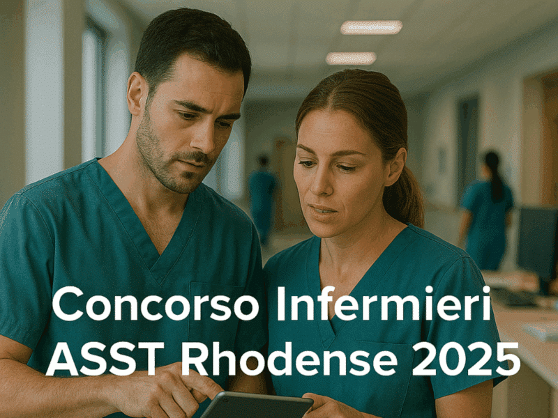 Concorso Infermieri ASST Rhodense 2025 - 40 posti a tempo indeterminato