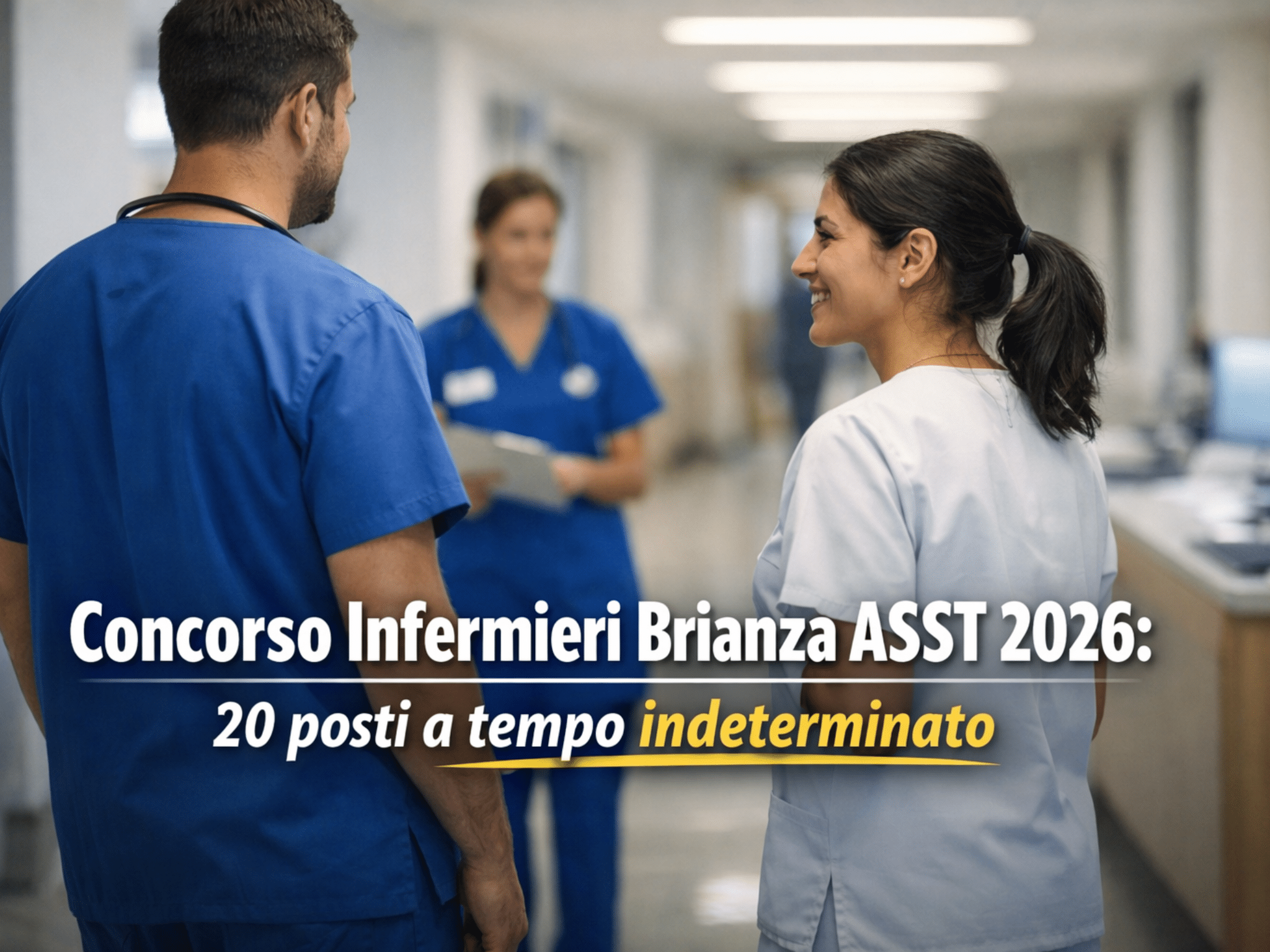 Concorso pubblico per titoli ed esami per la copertura di n. 20 posti di Infermieri presso l'ASST Brianza