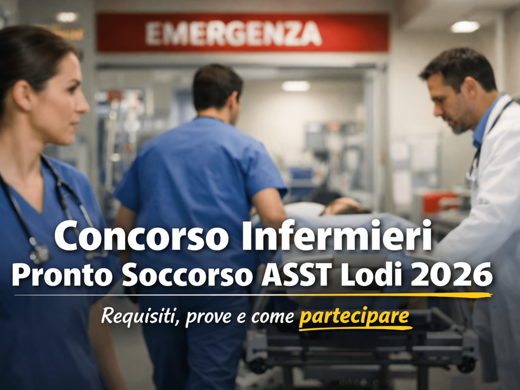 Concorso Infermieri Pronto Soccorso ASST Lodi 2026 - 10 posti a tempo indeterminato
