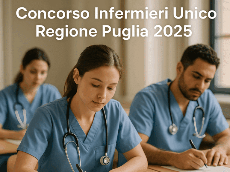 Concorso Infermieri Puglia Unico Regione 2025 1000 posti in arrivo