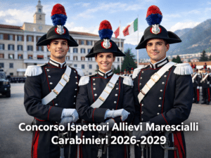 Concorso Ispettori Allievi Marescialli Carabinieri 2026 898 posti (1)
